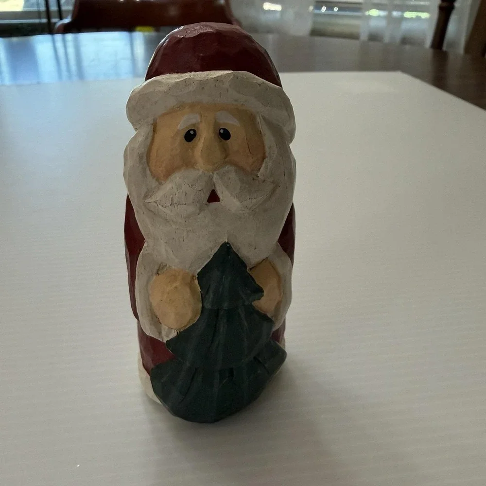 Vintage Eddie Walker Santa Claus & Tree Figurine 5